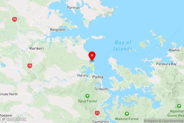 Wairoa Bay,Northland Region Map
