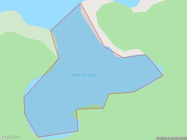 Wairoa Bay, Hawke's Bay Polygon Area Map