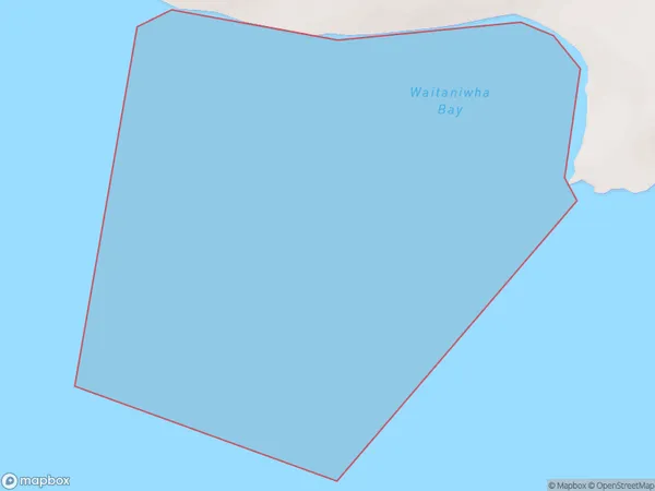 Waitaniwha Bay, Hawke's Bay Polygon Area Map