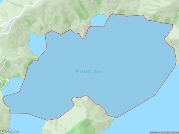 Waitata Bay, Marlborough Polygon Area Map