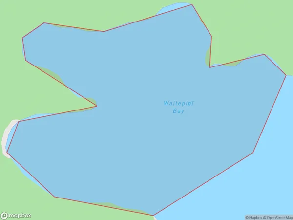 Waitepipi Bay, Northland Polygon Area Map