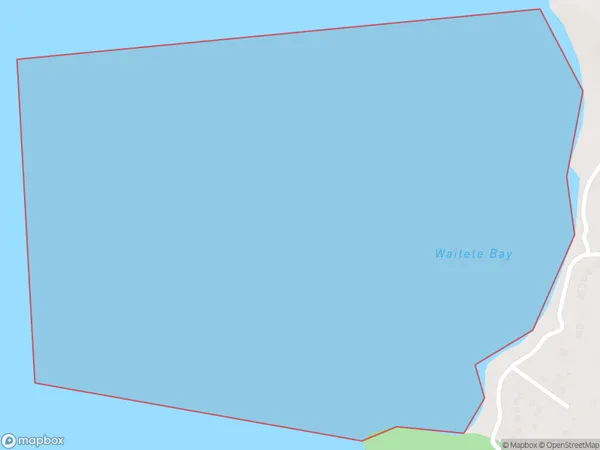 Waitete Bay, Otago Polygon Area Map