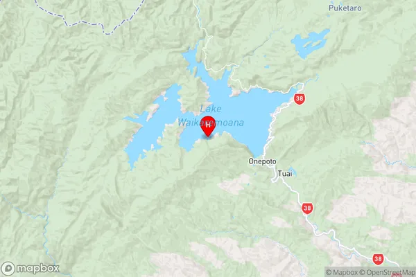 Waitio Bay,Hawke's Bay Region Map