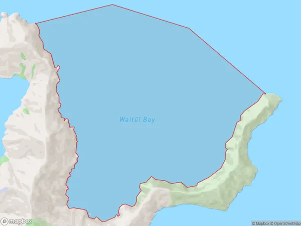 Waitui Bay, Marlborough Polygon Area Map