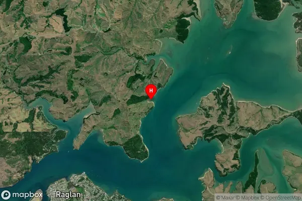 Waiwhara Bay,Waikato Satellite Map