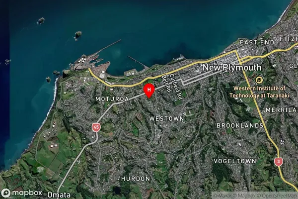 Lynmouth,Taranaki Satellite Map