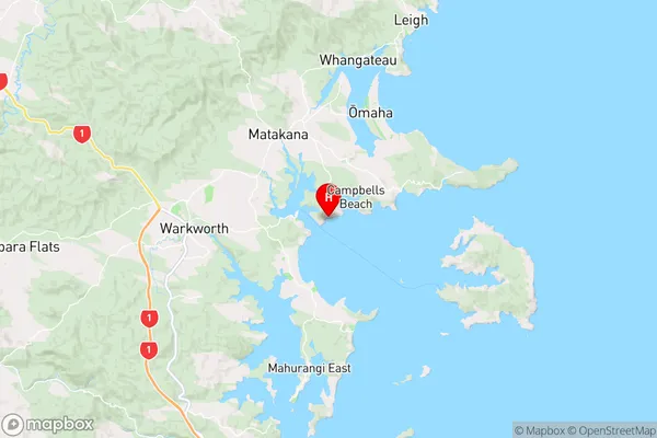 Wanns Bay,Auckland Region Map