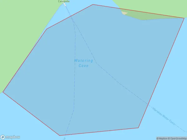 Watering Cove, Tasman Polygon Area Map