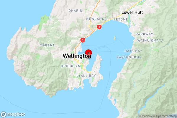 Weka Bay,Wellington Region Map