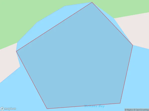 Wekaku Bay, Hawke's Bay Polygon Area Map