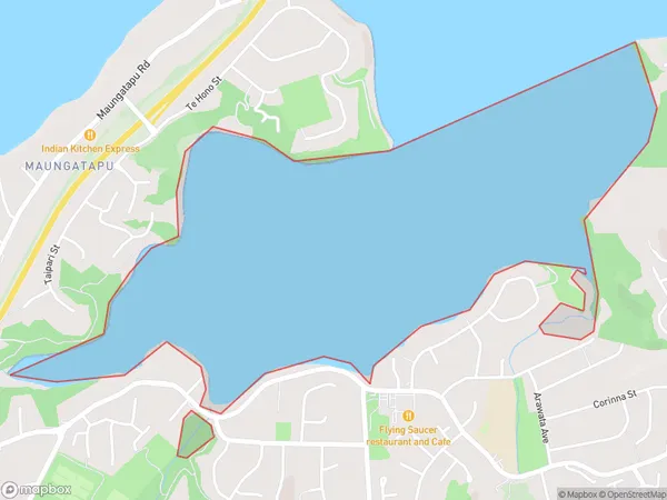 Welcome Bay, Bay of Plenty Polygon Area Map