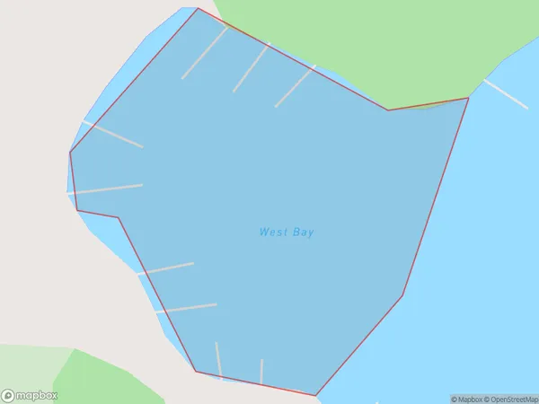 West Bay, Marlborough Polygon Area Map