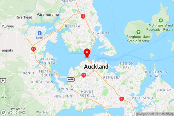 Westhaven,Auckland Region Map