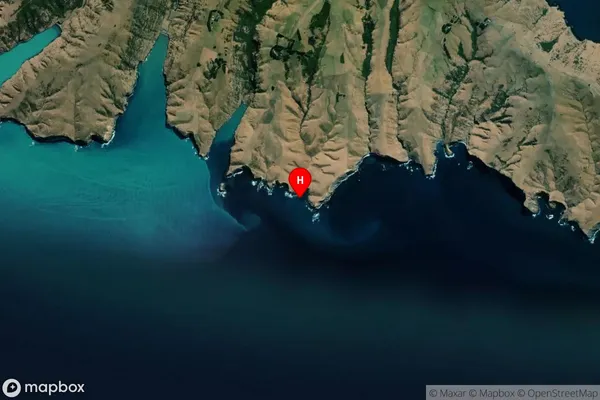 Whakamoa Bay,Canterbury Satellite Map