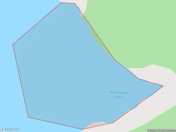 Whakapae Bay, Northland Polygon Area Map