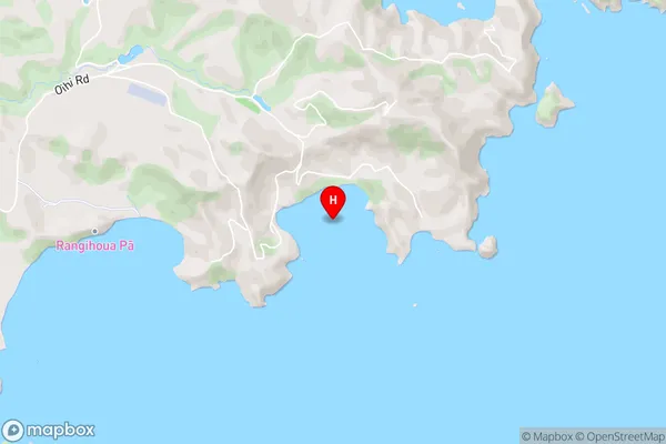 Whale Bay,Northland Area Map