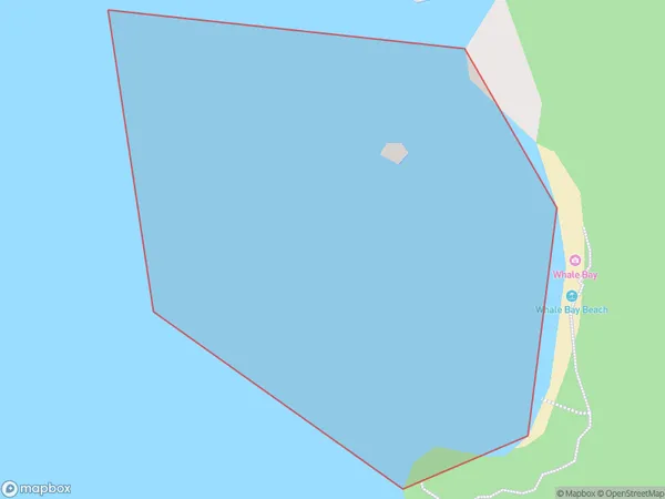 Whale Bay, Otago Polygon Area Map