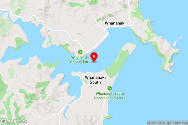 Whananaki Inlet,Northland Area Map