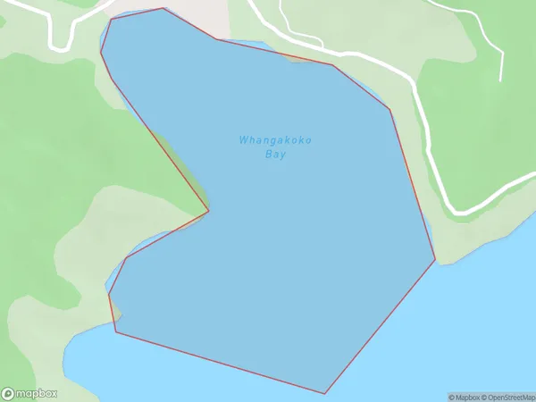 Whangakoko Bay, Marlborough Polygon Area Map