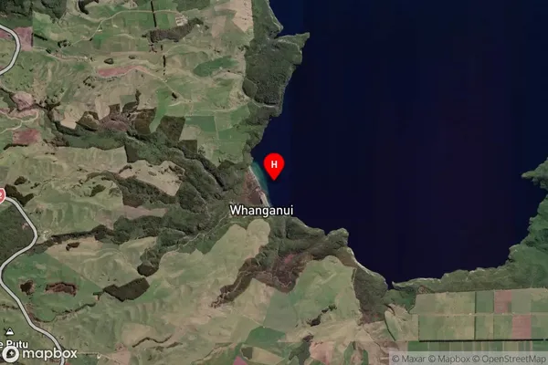 Whanganui Bay,Waikato Satellite Map