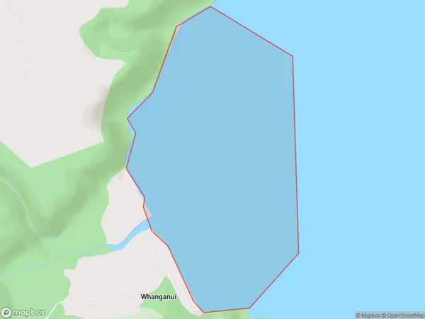 Whanganui Bay, Waikato Polygon Area Map