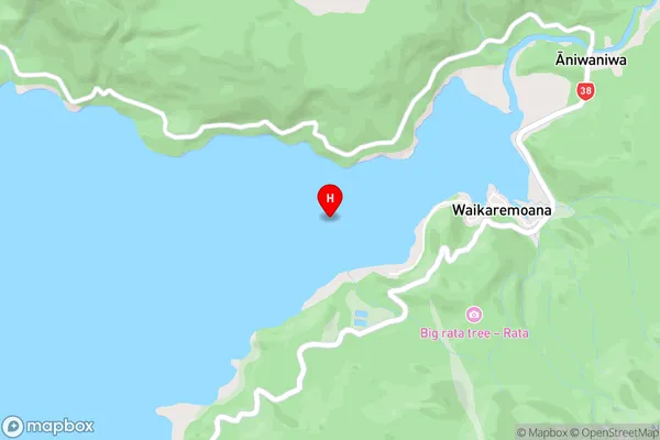 Whanganuioparua Inlet,Hawke's Bay Area Map