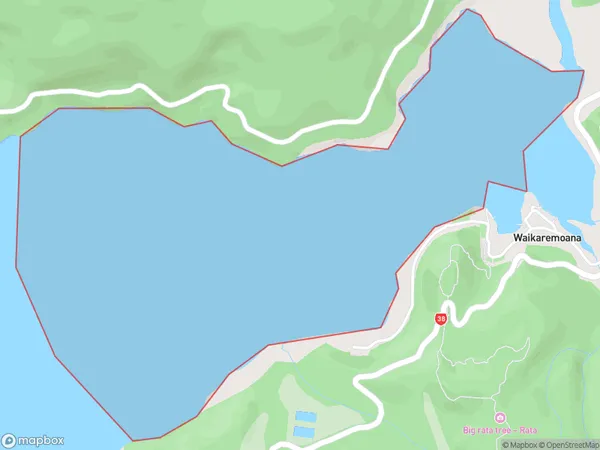 Whanganuioparua Inlet, Hawke's Bay Polygon Area Map