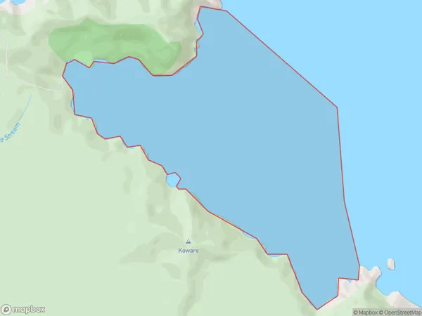 Whangatupere Bay, Northland Polygon Area Map