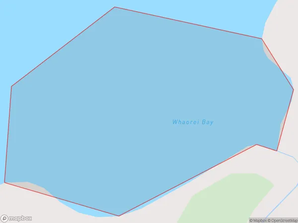 Whaorei Bay, Waikato Polygon Area Map