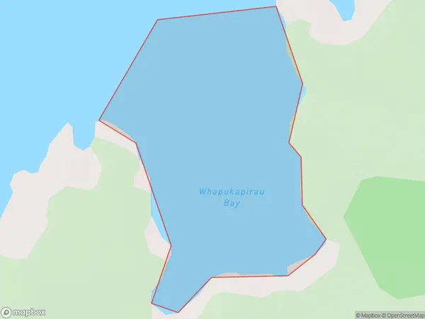 Whapukapirau Bay, Northland Polygon Area Map