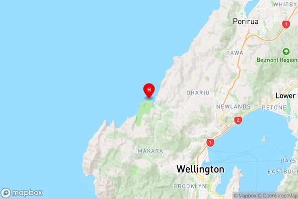 Wharehou Bay,Wellington Region Map