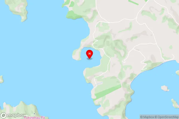 Wharengaere Bay,Northland Area Map