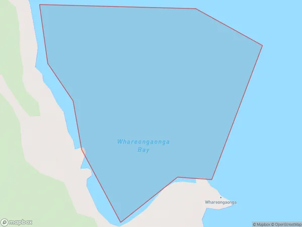 Whareongaonga Bay, Gisborne Polygon Area Map