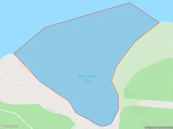 Wharetata Bay, Bay of Plenty Polygon Area Map