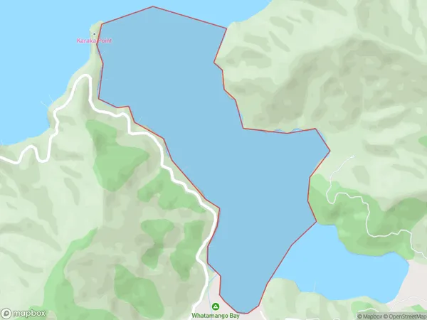 Whatamango Bay, Marlborough Polygon Area Map