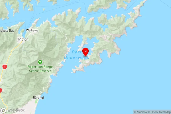 Whataroa Bay,Marlborough Region Map