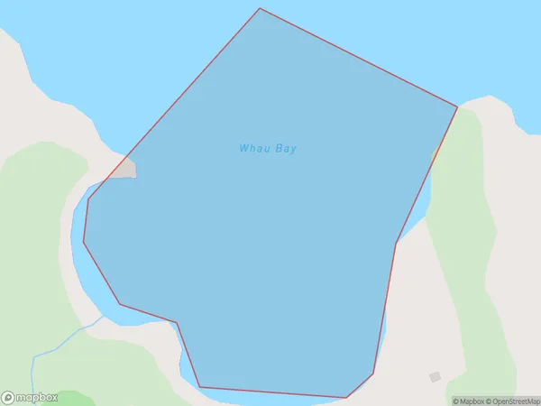 Whau Bay, Northland Polygon Area Map