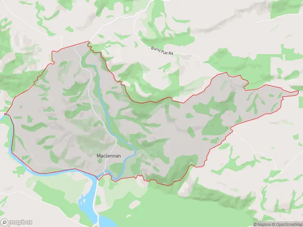 Maclennan, Otago Polygon Area Map