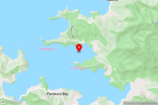 Whiorau Bay,Northland Area Map