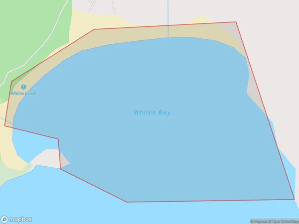 Pukatea / Whites Bay, Otago Polygon Area Map