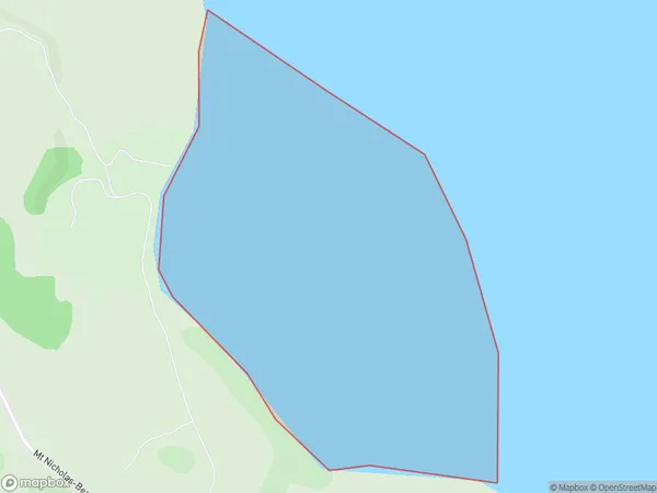 Whites Bay, Otago Polygon Area Map