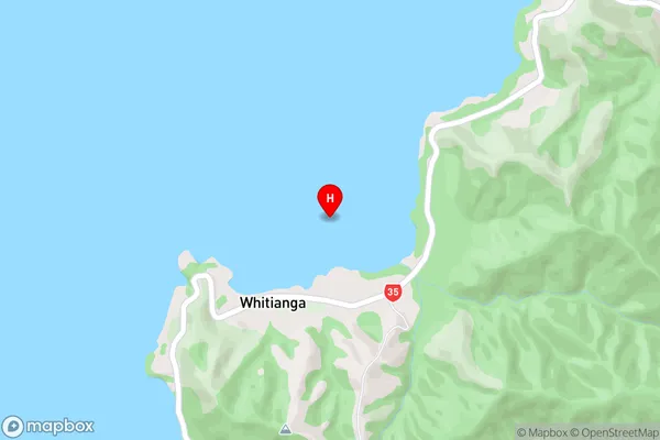 Whitianga Bay,Bay of Plenty Area Map