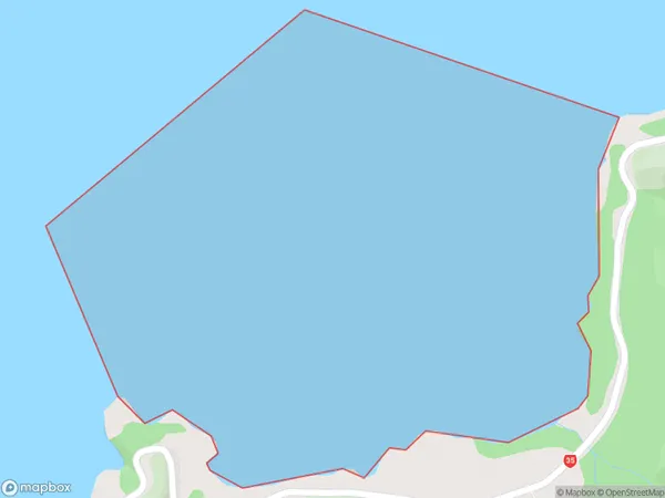 Whitianga Bay, Bay of Plenty Polygon Area Map