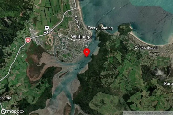 Whitianga Harbour,Waikato Satellite Map