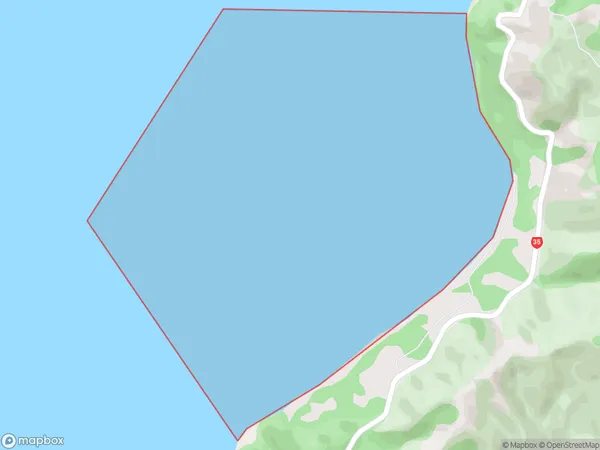 Whituare Bay, Bay of Plenty Polygon Area Map