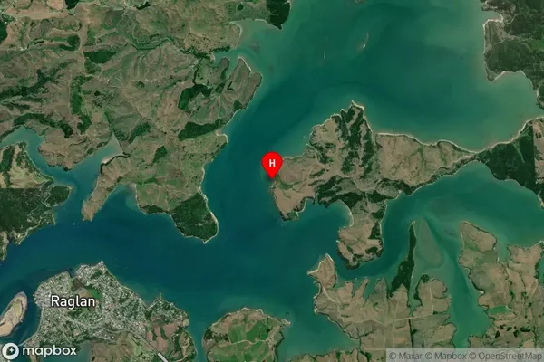 Whiwhiroa Bay,Waikato Satellite Map