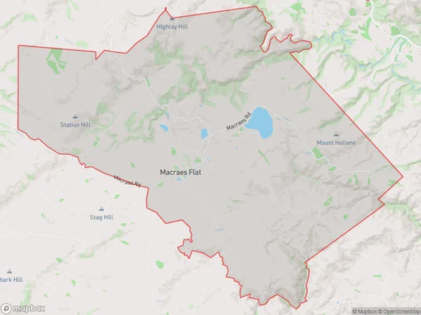 Macraes, Otago Polygon Area Map