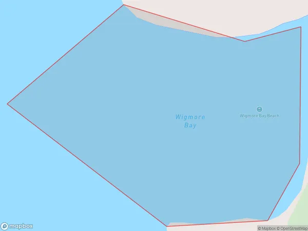 Wigmore Bay, Auckland Polygon Area Map