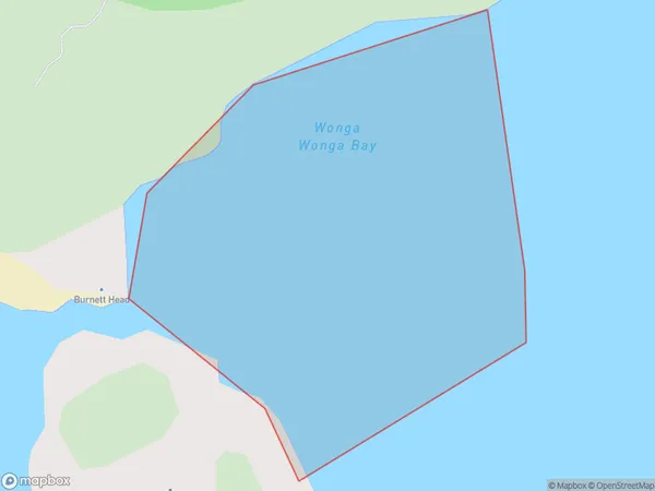 Wonga Wonga Bay, Auckland Polygon Area Map