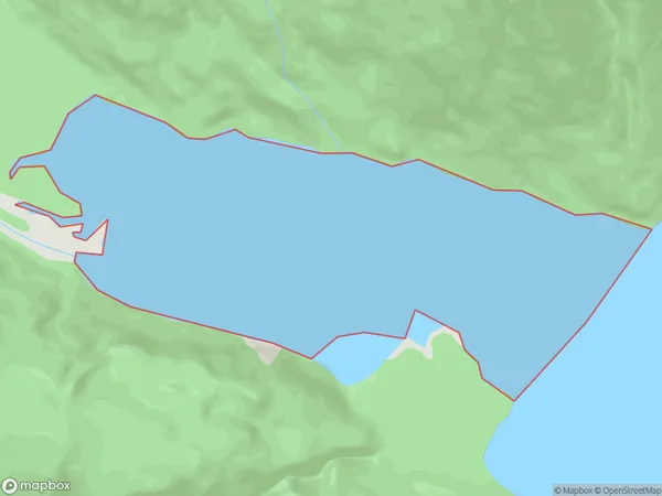 Worsley Arm, Southland Polygon Area Map